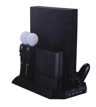 Accesorii de joc All-In-One Consola Suport de Încărcare pentru PS4 Move & Controlere, cu Ventilator de Racire pentru PS4 Pro & PS VR Conector