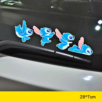 Dawasaru Decor Masina de Desene animate Stitch Autocolant Decal pentru Hyundai Accent, I30 I35 Santa Fe Solaris Elantra Părți,11cm*7cm
