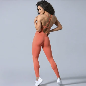 2020 fără Sudură Yoga Set de Tricotat Haine de Sport de Fitness Salopete pentru Femei fara Spate fără Mâneci sală de Gimnastică set haine de antrenament pentru femei
