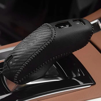 Piele Auto Gear Shift Capac Schimbator Maneta Stick de Acoperire pentru Peugeot 4008 3008 5008 508 Citroen DS7 2017-2020