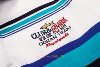 Faimosul Brand Tace & Shark Bărbați Pulover Brodat pas-Jos Guler cu Dungi Tricotate Pulovere Pulover Casual 3XL Dropshipping