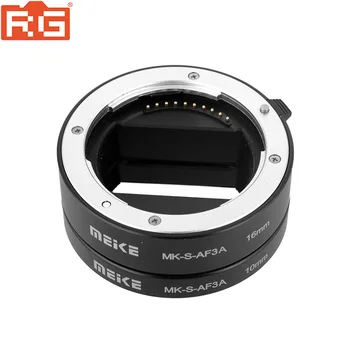 Meike MK-S-AF3A Metal Auto Focus Macro Extensie Tub 10mm 16mm pentru Sony Mirrorless a6300 a6000 a7 a7SII NEX E-Mount Camera