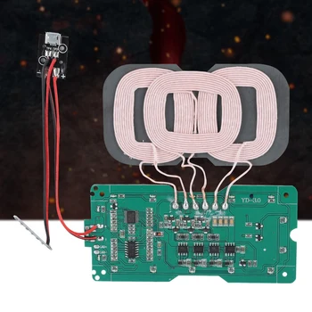 SOONHUA Încărcător Modulului Transmițător DIY QI Standard de 3 Bobină Încărcare Wireless Modulului Transmițător Wireless de Încărcare Module