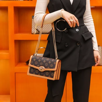 Pista de designer geantă de lux de înaltă calitate PU piele genți de mână portabile cu lanț geanta de umar femei de moda, de călătorie mini sac pătrat