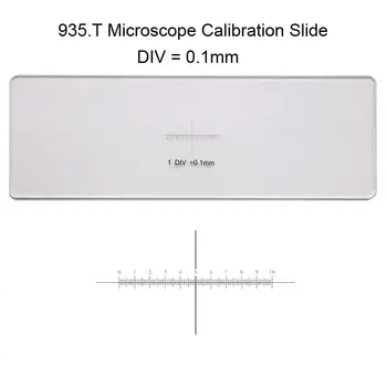 935.T DIV 0,1 mm Optice Ochelari Cross Calibrare Slide Mărire Conducător Scară Precisă Microscop Ocular Etapă Micrometru