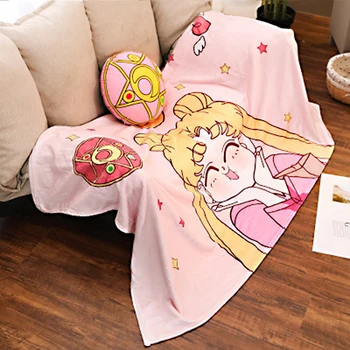 Drăguț de Pluș Sailor Moon Tsukino Usagi Matrice Magie Pernă Pătură Fata Perna Cadou de Ziua de Pluș Moale Umple cu Pătură Cadou