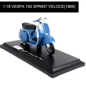 Maisto 1:18 Modele de Motociclete VESPA Piaggio 1969 150 de SPRINT VELOCE model de bicicleta de Bază turnat sub presiune Moto Copii Jucărie Pentru un Cadou de Colectie