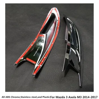 Masina ABS Cromat Capac Ornamental Spate Coada de Ceață Spate Lampă Lumină Cadru Stick Panou Pentru Mazda 3 Mazda3 Axela M3 2016 2017 2018