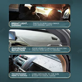 Tabloul de Bord auto Capac pentru Subaru Forester xv 2013-2018 SG SH Mat Protector Umbra Soare Dashmat Bord Pad Auto Mocheta