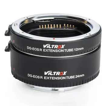 VILTROX DG-EOS R Metal de Montare Focalizare Automată AF Macro Extensie Tub Inel Adaptor(12mm+24mm) pentru Canon EOS R/EOS RP Obiectiv și aparat de Fotografiat