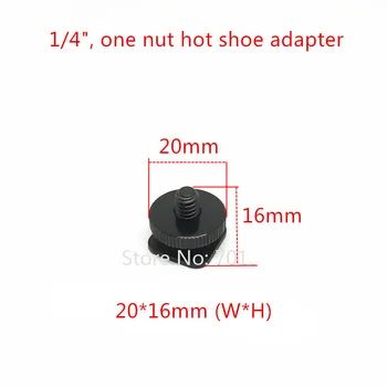 50PCS Dublu Nuci 1/4 3/8 5/8 Trepied cu Șurub pentru Flash Hot Shoe Mount Adaptor Convertor Șurub Adaptor Pentru DSLR SLR Studio Accesoriu