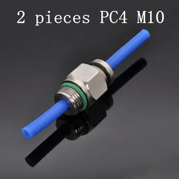 2 buc 304 SUS din Oțel Inoxidabil, Metal Plin Drept Printr-Pneumatice Bowden Conector Accesorii PC4 M10 pentru CR10 Ender3 Imprimantă 3D