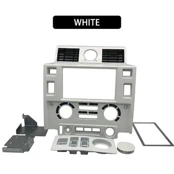 Styling auto Stereo Dublu 2 Din Dash Kit de bord consola centrala pentru Land Rover Defender negru lucios, negru mat, CARBON LOOK