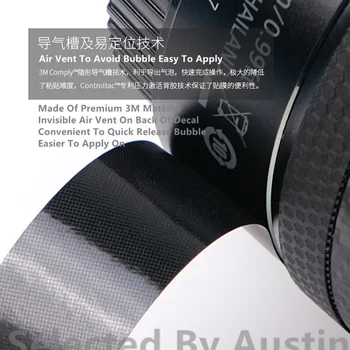 Obiectiv Piele Decal Pentru Canon EF24-70mm f/2.8 L II USM a Pielii Anti-zgârieturi de Lentile de Paza Autocolant Folie de Film Protector de Caz