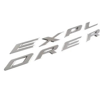 Explorer Masina Emblema de Capota Emblema 3D Litere Explorer Autocolant se Potrivesc pentru Ford 2011-2019 Explorer (Luciu de Argint)