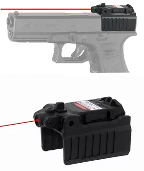 CQC Militare Airsoft Tactic Pistol Compact de Mână Arma cu Laser Roșu Vedere domeniul de Aplicare de Mare Montare Pentru Glock 17 18C 22 34 de Serie