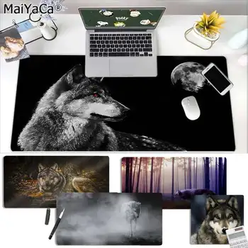 Maiya În Aprovizionat Lup Lumina Pădure Mare Mouse pad Calculator PC mat Cauciuc Calculator PC Gaming mousepad