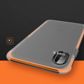 ROCK Coajă de Telefon Mobil Caz All-Inclusive Transparent cu Capac de Silicon Pentru IPhone X XS Max Anti-Toamna Mat Capac de Protectie Shell