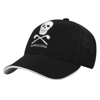 Noi, de înaltă calitate unisex MARCA&IONA Golf hat ins negru și pălărie albă brodată sport PG capac de golf