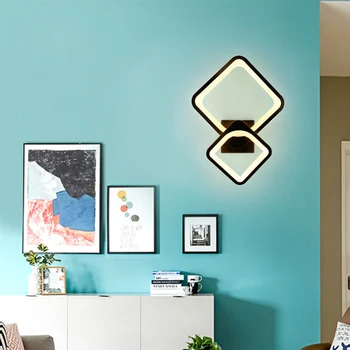 Rulment 27W led lampă de perete living modern culoar scara pătrat lămpi de noptieră dormitor 3 culori de lumină schimbătoare de perete de lumină
