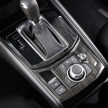 2 buc Oțel Inoxidabil Auto Gear Shift Knob Consola Panou Capitonaj Capac Cadru Pentru Mazda CX-5 CX5 2017 2018
