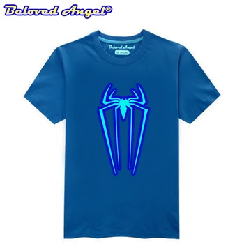 Brand New Boys T-Shirt De Vara Din Bumbac T-Shirt Tee Fete De Top Luminos Logo-Ul Imprimat Tricou Adolescent Maneci Scurte Tee Haine