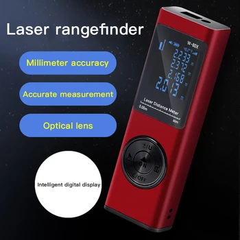 80m Mini Laser Distanța de Meter Swith Bult-in Baterie Reîncărcabilă rezistent la apa Praf Fallproof Digital Telemetru cu Laser Instrument