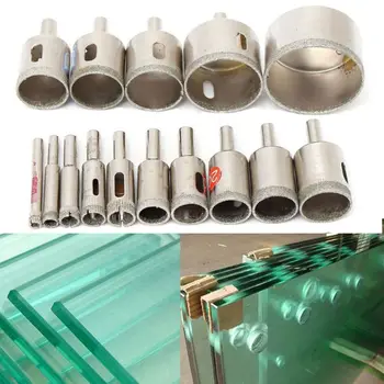 15 buc Diamond Cutter Gaura Set burghie Sticla Placi Ceramice Văzut Instrumente de Tăiere B95A