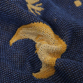 American Vintage Soare Dumnezeu Jacquard Tricotate Arunca Pătură Ciucure Indesata Canapea Pătură De Bumbac Soare Luna Acoperă Prosop Decor Textil