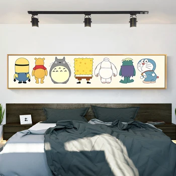 DDHH de mari dimensiuni Arta de perete Nordic Anime Desene animate Poster Pop Acasă Decor Panza de Imprimare Poster Băieți Și Fete decorare Dormitor