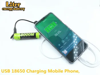 Baterie reîncărcabilă 5000M Mini 3.7 V 18650 3500MAH telefon powerbank USB LED Încărcător de Baterii reîncărcabile aaa