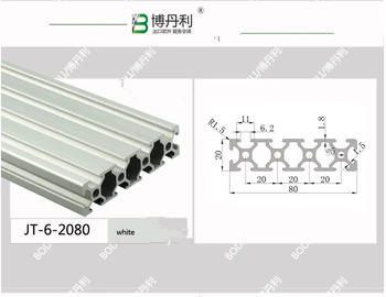 350mm/500mm Lungime 2080 T-Slot Profile de Aluminiu Extrudare Cadru Pentru CNC