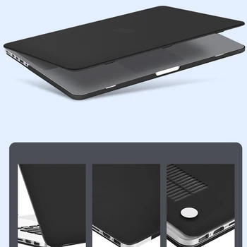 Mat Cristal de Plastic Greu de Cazuri husa pentru Laptop pentru MacBook Pro13 Noi Pro12 13 15 Inch A2159 A1708 A2289 A1989 13Air A2179 A2337