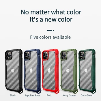 Grma Nou din Fibra de Carbon Telefon Caz Pentru iPhone 12 Mini 12 11 Pro Max X XR XS Max 6 7 8 Plus Airbag Capac Spate Cu Încheietura mâinii Mână Frânghie