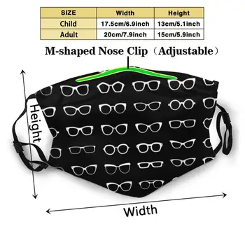 Optician Fața de Imprimare 3d Reutilizabile Gura Masca Filtru Lavabil Anti Praf Masca de Fata Ochelari Ochelari Specificatii