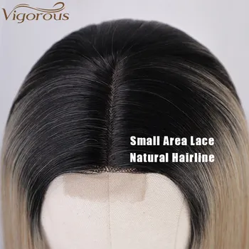 Viguros Sintetic, Lung și Drept Peruca Ombre Blond Peruci pentru Femeile Naturale Parului Partea de Mijloc Negru /Maro/Rosu Peruca