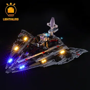 LIGHTAILING Lumină LED-uri Kit Pentru 75190 Stea de Război în Primul rând Pentru Star Destroyer Jucării Blocuri de Iluminat Set