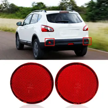 Accesorii exterioare 2 buc Roșu Stânga și Dreapta Bara Spate Rotund Reflectoare de Lumina Benzi Reflectorizante Pentru Nissan /QASHQAI 2007-