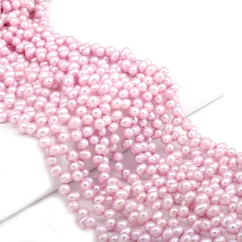 Sanchi Gaura de Perle Naturale, Perle de apă Dulce Colier Brățară Bijuterii DIY Dimensiunea 6-7mm