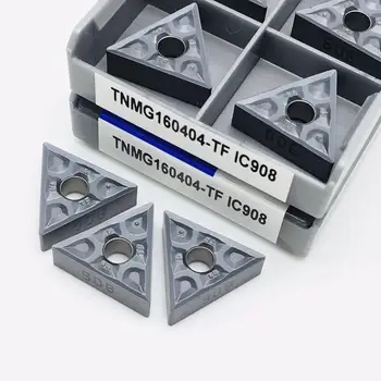 TNMG160404 TF IC907 IC908 TNMG160408 TF IC907 IC908 carbură de a introduce externă CNC strung instrument TNMG 160404