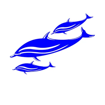2 Bucati / Set (6 Dolphin) De Vinil Caiac Canoe, Pescuit Ocean Barca Salupa Placa De Surf, Jet Ski Masina Decalcomanii Autocolante Decor Accesorii