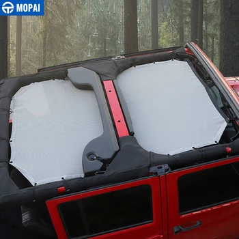 MOPAI 2/4 Usi Masina de Top Umbrelă de soare Capac Acoperis Anti UV Sun Protect Ochiurilor de Plasă pentru Jeep Wrangler JK perioada 2007-2017 Accesorii Auto Styling