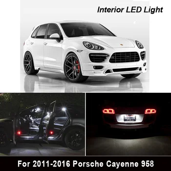 19x LED lampa plăcuței de înmatriculare Pentru Porsche Cayenne 958 LED-uri de Interior dome harta Lumini pentru citit bec Kit anii 2011-2016