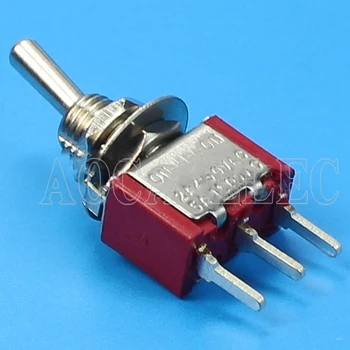 100BUC MTS-102R-A2 roșu SPDT PCB terminale PE 2 pozitii 3a 250vac mini comutator