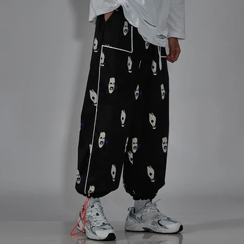 2020 GLEZNA-LUNGIME pantaloni de Trening Streetwear Primavara Toamna Hip Hop Harem Pantaloni Barbati Casual-coreean Supradimensionat Joggeri Trouers
