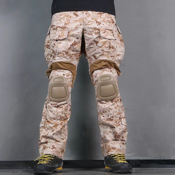 Noul G3 Uniformă de Luptă Vânătoare Militar Armata Multicam Tricou Tactice Pantaloni cu genunchiere AOR1 Deșert EMERSON partide de Vânătoare