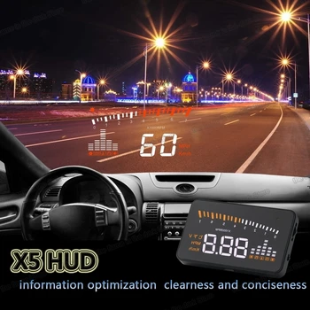 Ecran de 3.5 inch Masina hud head up display Digital, vitezometru mașină pentru audi a1 a3 a4 a5 a6 a7 a8 q3 q5 q7 b7 b8 c6 c7 s3 s5 s6 s7