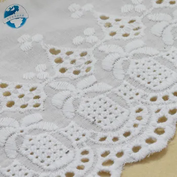 10yards 10cm alb bumbac broderie dantelă franceză panglica dantelă ghipura material diy ornamente de tricotat cu urzeală, Accesorii de cusut#3721