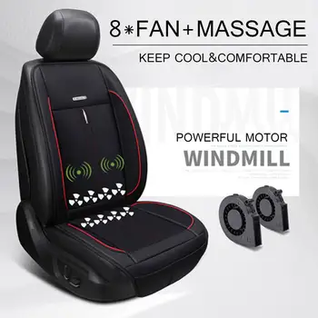12V/24V vara rece ventilație perna masina perna de răcire scaun ventilator de aer, scaun cu masaj aer condiționat perna 3 viteze scăzute/ridicate