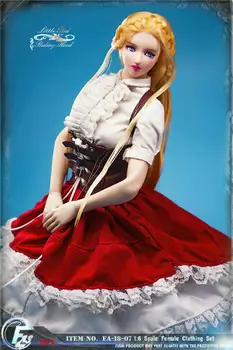 FASToys 1/6 scufița Roșie Gothic Lolita Haine de sex Feminin Set pentru TBleague S22A 12 cm figurina Model